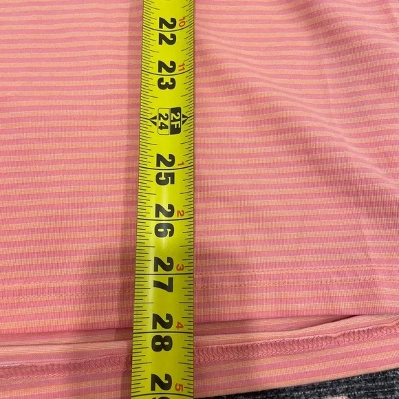 Criquet Men's Coral Striped Shirt - Picture 9 of 11